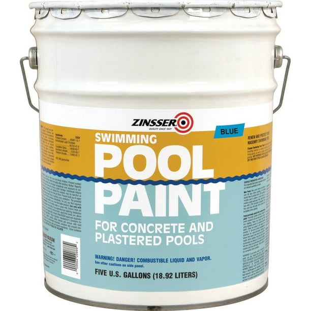 ZINSSER 260542 Pool Paint, Blue, Matte, 5 gal