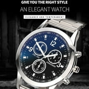 Mens Watches Prime,Mens Watches Easy Read Analog Quartz Sport Waterproof Watch for Men Designer Mens Wrist Watches with Stainless Steel Band(A )