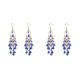 thumbnail image 1 of Qarigey Mujeres Maxi Bohemian Big Beads Crystal Pendientes Boda Colgante largo Gancho para la oreja Compromiso Joyería Eardrop azul 2piezas, 1 of 6