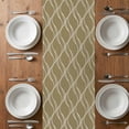 thumbnail image 6 of Brown Stripes Table Runner - 72 Inch Long, Kitchen Dining Table Runner Dresser Scarves, Simple Geometric Modern Monochrome Farmhouse Decor for Coffee Tables Wedding Party Banquet, 6 of 8