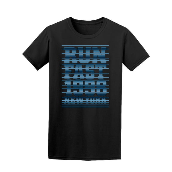 Run Fast 1996 Nyc T-Shirt Men -Image by Shutterstock, Male XX-Large