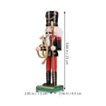 thumbnail image 1 of 1pc Wooden Walnut Soldier Nutcracker Puppet  Soldier Toys Home Decor Ornament, 1 of 6