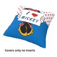 thumbnail image 4 of Dibujos animados Mickey Minnie Mouse(2) Juego de 4 fundas de cojín cuadradas para sofá, sala de estar y cama (50,8 x 50,8 cm), con cremallera invisible, regalo decorativo., 4 of 5
