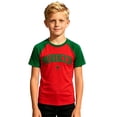 thumbnail image 2 of Kids Soccer Shirt Morocco Raglan Tops Short Sleeve Boys' T Shirt for Children's Play Sports Fan Casual Tops Tee 1-14 Years, 2 of 4