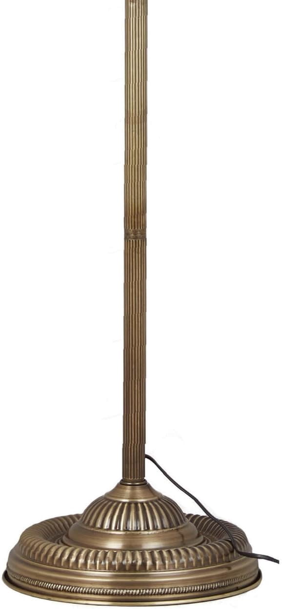 DEMMEX 10" Diameter Largest Mosaic Globe Turkish Floor Lamp, Handmade Moroccan Standing Lamp, Antique Brass Finish, 5.5 ft Tall (Multicolor)