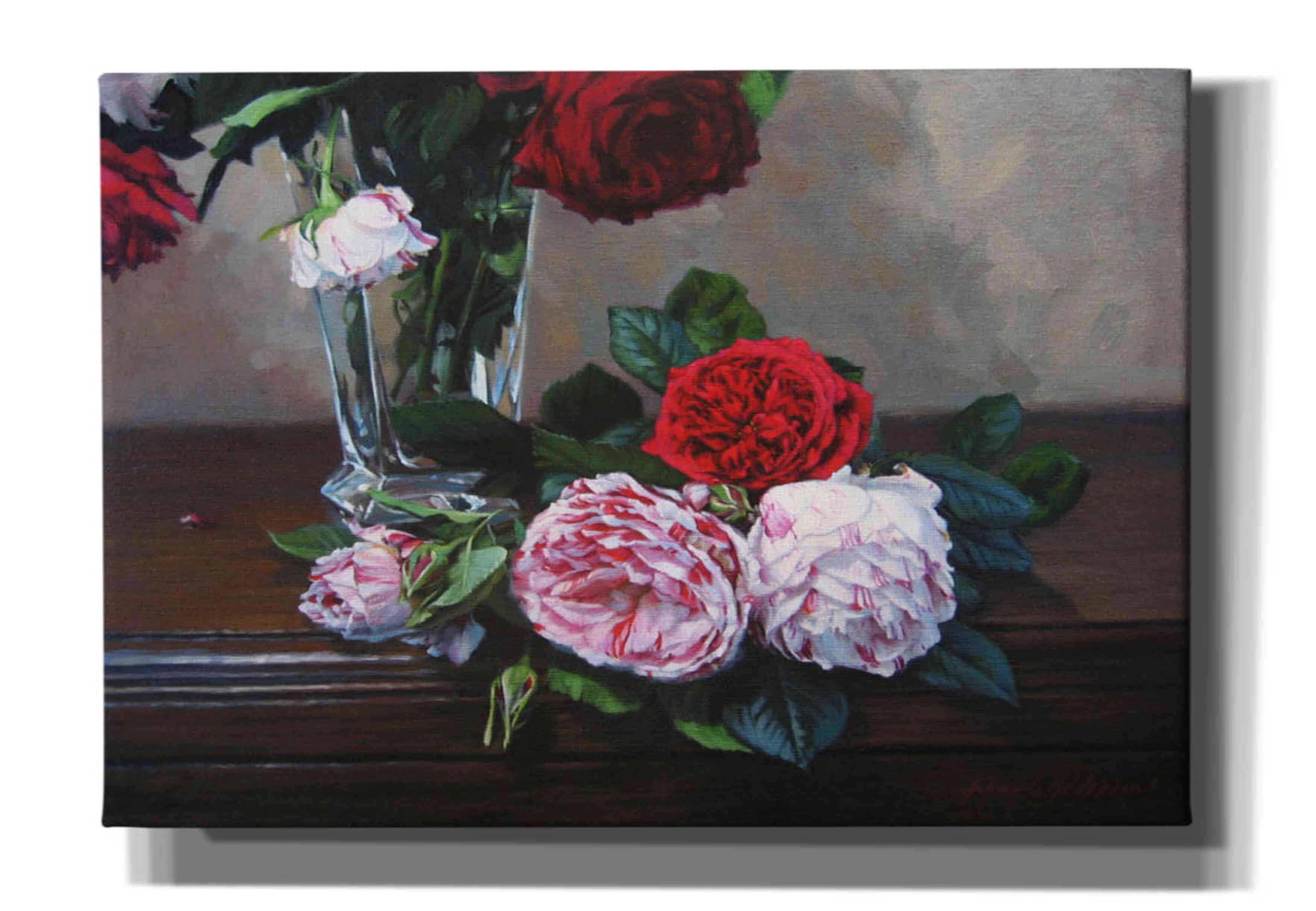 Epic Graffiti 'Ruby And Peppermint Roses' by Robin Anderson, Canvas ...