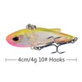 thumbnail image 1 of Anzuelos triples de cebo artificial de 4g y 4 cm, señuelos VIB duros, aparejos de pesca (estilo F) Likrtyny Para estrenar, 1 of 8