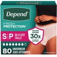 thumbnail image 1 of Depend Fresh Protection Adult Incontinence Underwear for Women (Formerly Depend Fit-Flex), Disposable, Maximum, Blush, 1 of 8