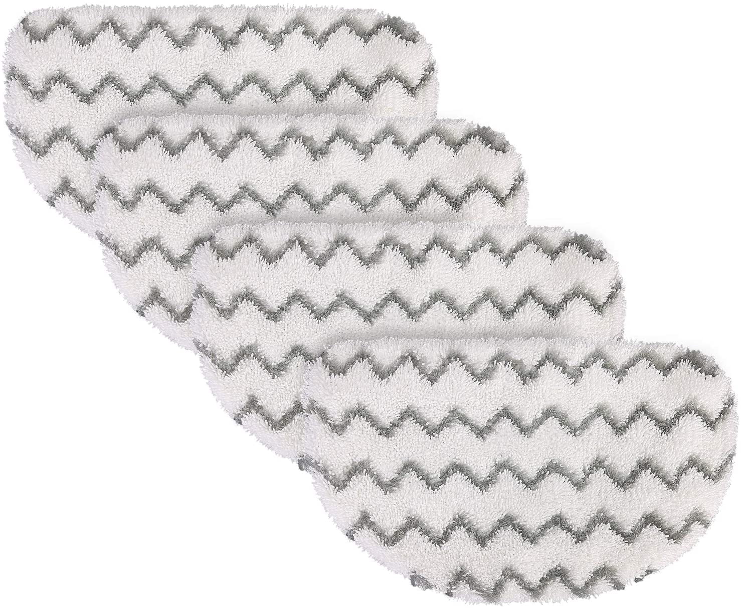 Hometimes 4 Pack Steam Mop Replacement Pads Compatible with Bissell Powerfresh Steam Mop 1940 1806 1544 1440 2075A 2685A Series, Part # 5938 & 203-2633, 1606668 & 1606669