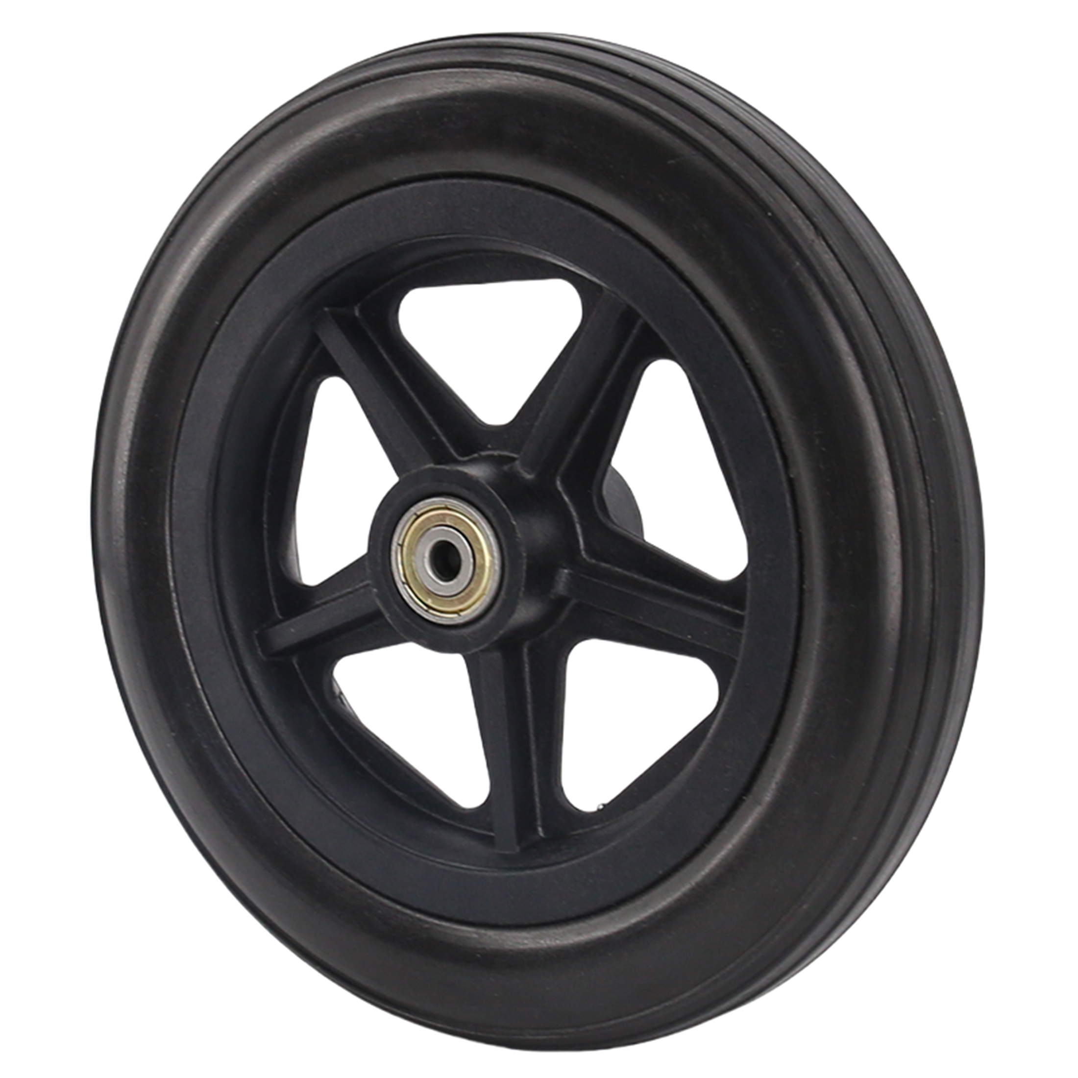 7 Inch Wheelchair Accessories Solid Tire Wheel Heavy Duty Universal Wheel For Front Castor Replacement Parts Furniture Casters