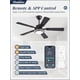 thumbnail image 2 of Ventilador de techo Fanbulous 122 cm con luces y control remoto de 6 velocidades, 2 of 7