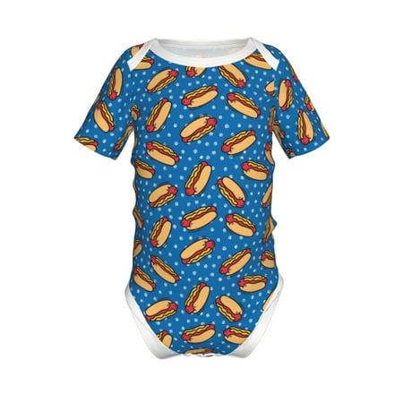 

Yiaed Hot Dog 1 Print Infant Climbing Short Sleeve Onesie One-Piece Baby Bodysuit Clothes 0-12 Months -6 Months
