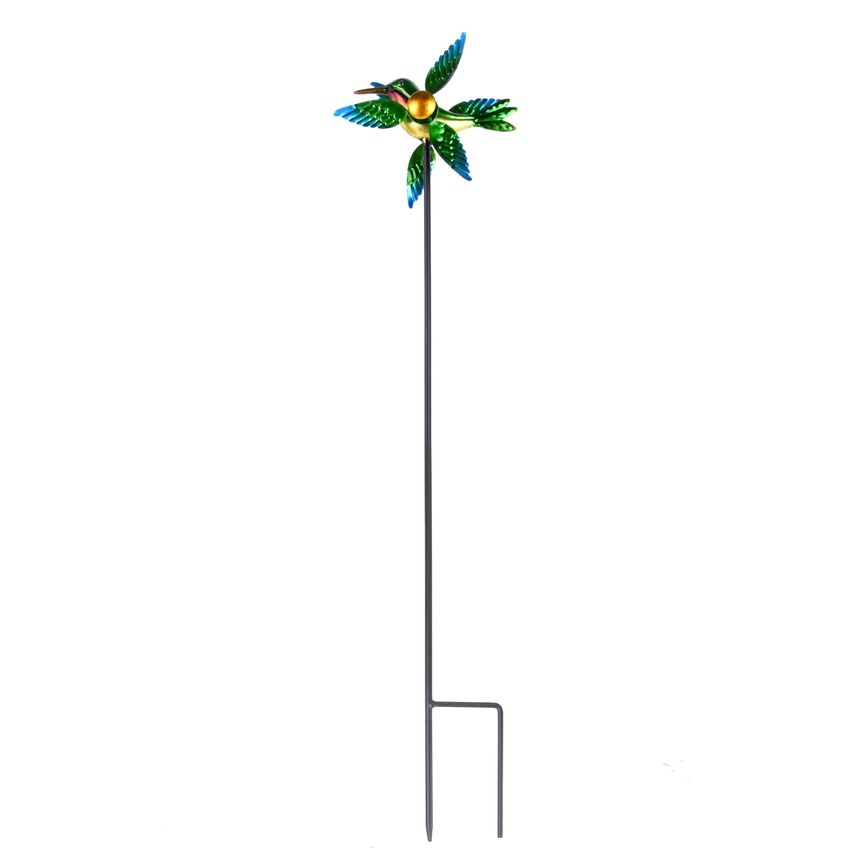 Mainstays Green Metal Bird Wind Spinner