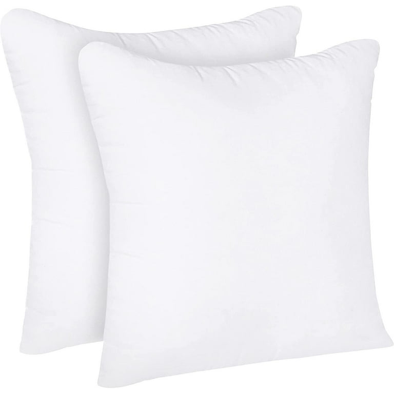 Utopia Bedding Throw Pillows Insert (Pack of 2, White) - 14 x 14 Inches Bed and Couch Pillows - Indoor Decorative Pillows