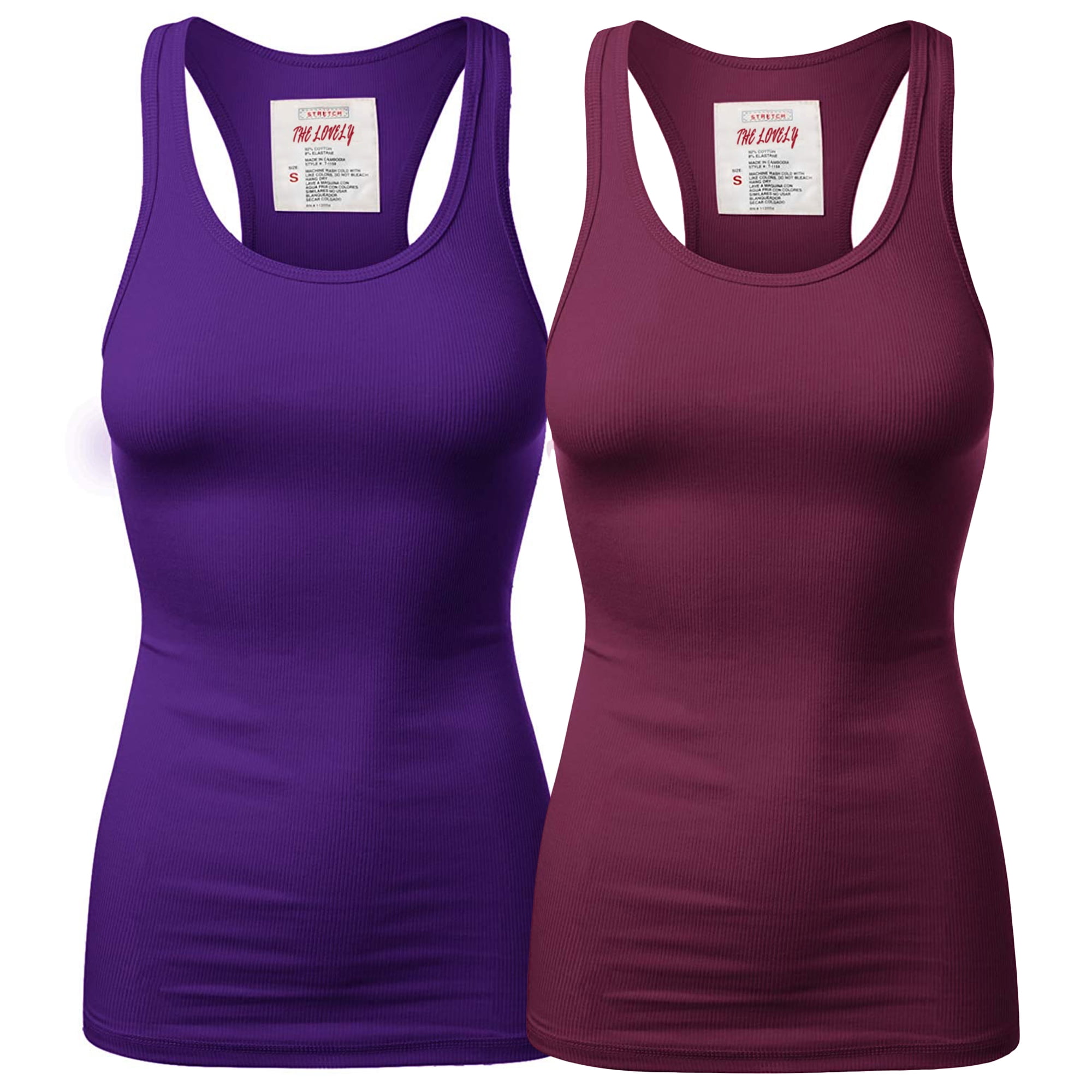 Plus Charcoal Ribbed Knit Sleeveless Cami Tank Top main image 1