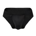 thumbnail image 2 of ZQUUVOU Men's Briefs Solid Support Pouch Breathable Underwear (Black,2XL), 2 of 4