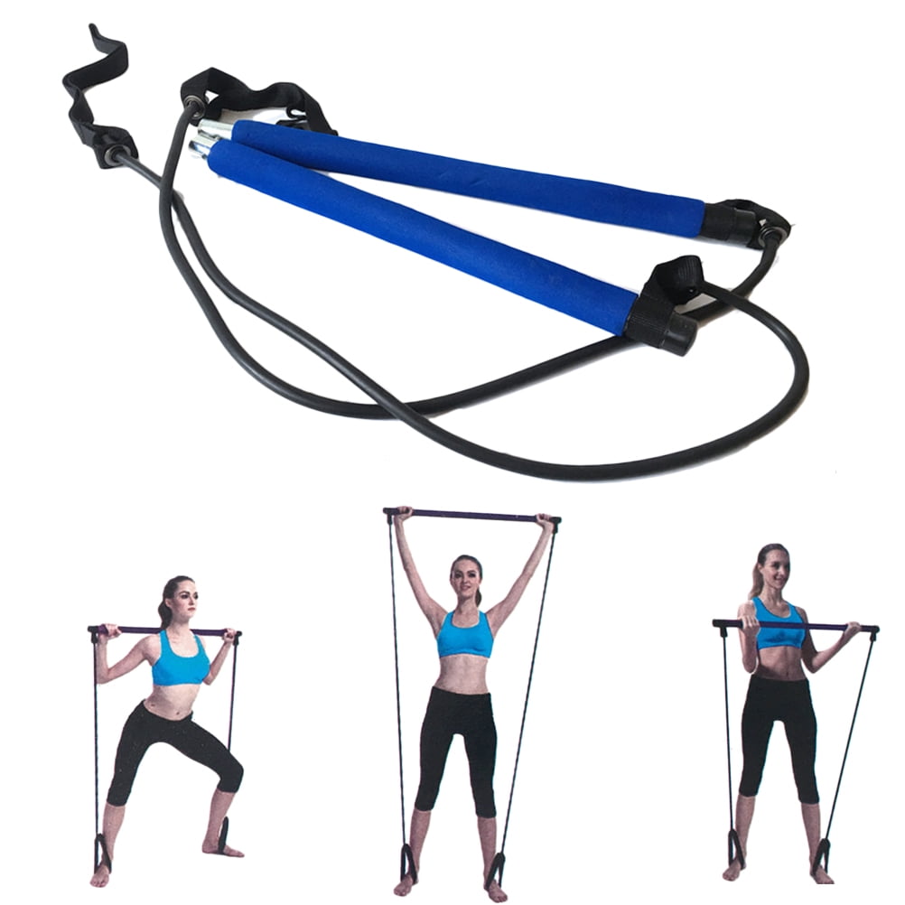 Portable Pilates Bar Gym Stick Yoga Exercise Bar Pilates Trainer
