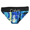 thumbnail image 2 of Calvin Klein Blue Multi Printed Logo Bikini Bottom M, 2 of 2