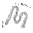 thumbnail image 3 of Christmas Tinsel Garland 6.56Ft Christmas Tree Decorations Multicolor Glitter Metallic Twist Garland Shining Christmas Wreath Ornament Ceiling Hanging Decorations for Christmas Party Gift, 3 of 5