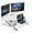 White, variant on VIVO Black Corner Height Adjustable Cubicle Sit to Standing Tabletop Desk Riser