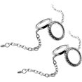 thumbnail image 3 of 2pcs pulsera de mujeres elegante muñequera cadena de muñeca de muñequera de brazalete decorativo para regalo, 3 of 6