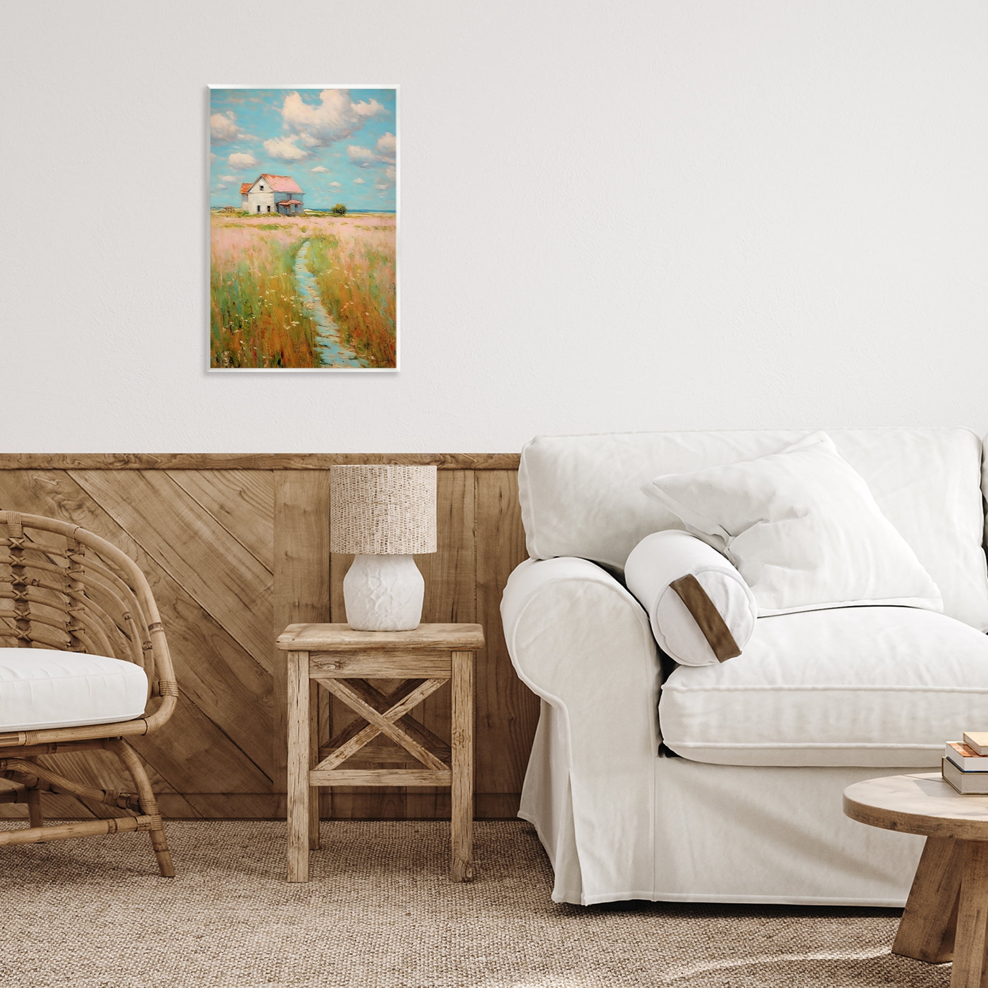 Stupell Industries House in Field of Flowers Wall Plaque Art, design by Creative Studio