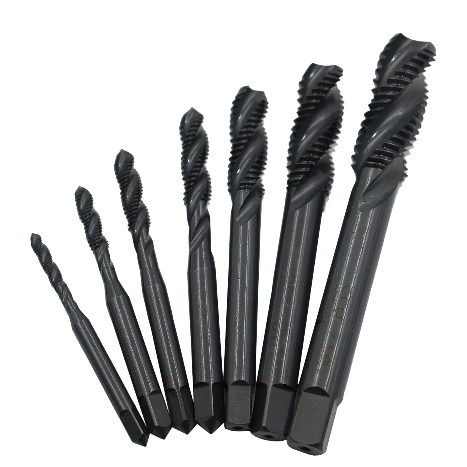 HSS-M2 Stainless Steel Thread Cutter Machine Right Hand Spiral Metric Taps Set 