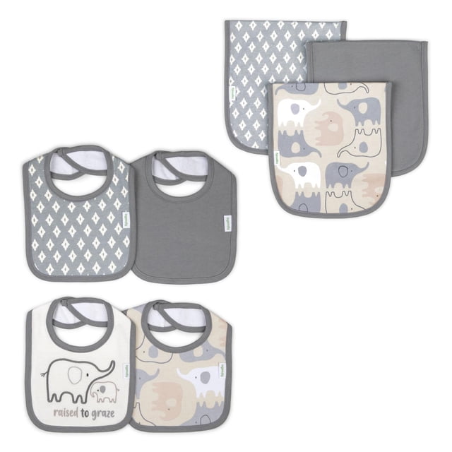 Set de baberos y paños para Eructos Ingenuity 13011 gris 9999-SIN TAMAÑO
