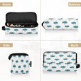 thumbnail image 5 of Hair Tool Organizer Bag with Heat Resistant Mat Removable Travel Storage Case for Hot Air Brushes Curling Irons Teal Palm Tree Pattern, 5 of 8