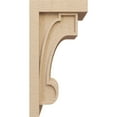 thumbnail image 3 of 12"W x 12"D x 24"H Wide Alma Rough Cedar Woodgrain TimberThane Corbel, Primed Tan, 3 of 6