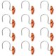 thumbnail image 4 of 12 ganchos para cortina de ducha con diseño de baloncesto, anillos redondos decorativos para cortinas de baño, protección de la privacidad., 4 of 7