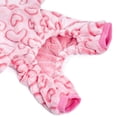 thumbnail image 4 of Pijama de perro Dxhycc con estampado de corazón de forro polar para mascotas pequeñas y medianas, 4 of 6