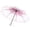 A003- Pink, variant on Umbrella for Sun Protection Uv | Pink Cherry Blossom Transparent Uv Protection Umbrella | Portable Umbrella for Travel | Cute Gift for Everyday Use | Compact Uv Umbrella for Rain