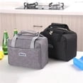 thumbnail image 3 of Portable Lunch Bag For OL Women Thermal Insulated Lunch Box Tote Cooler Handbag Waterproof Bento Pouch Office Food Shoulder Bag, 3 of 7