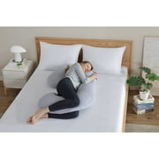 PharMeDoc Pregnancy Pillow C-Shape Body Pillow with Removable Cover, Body Pillow for Sleeping