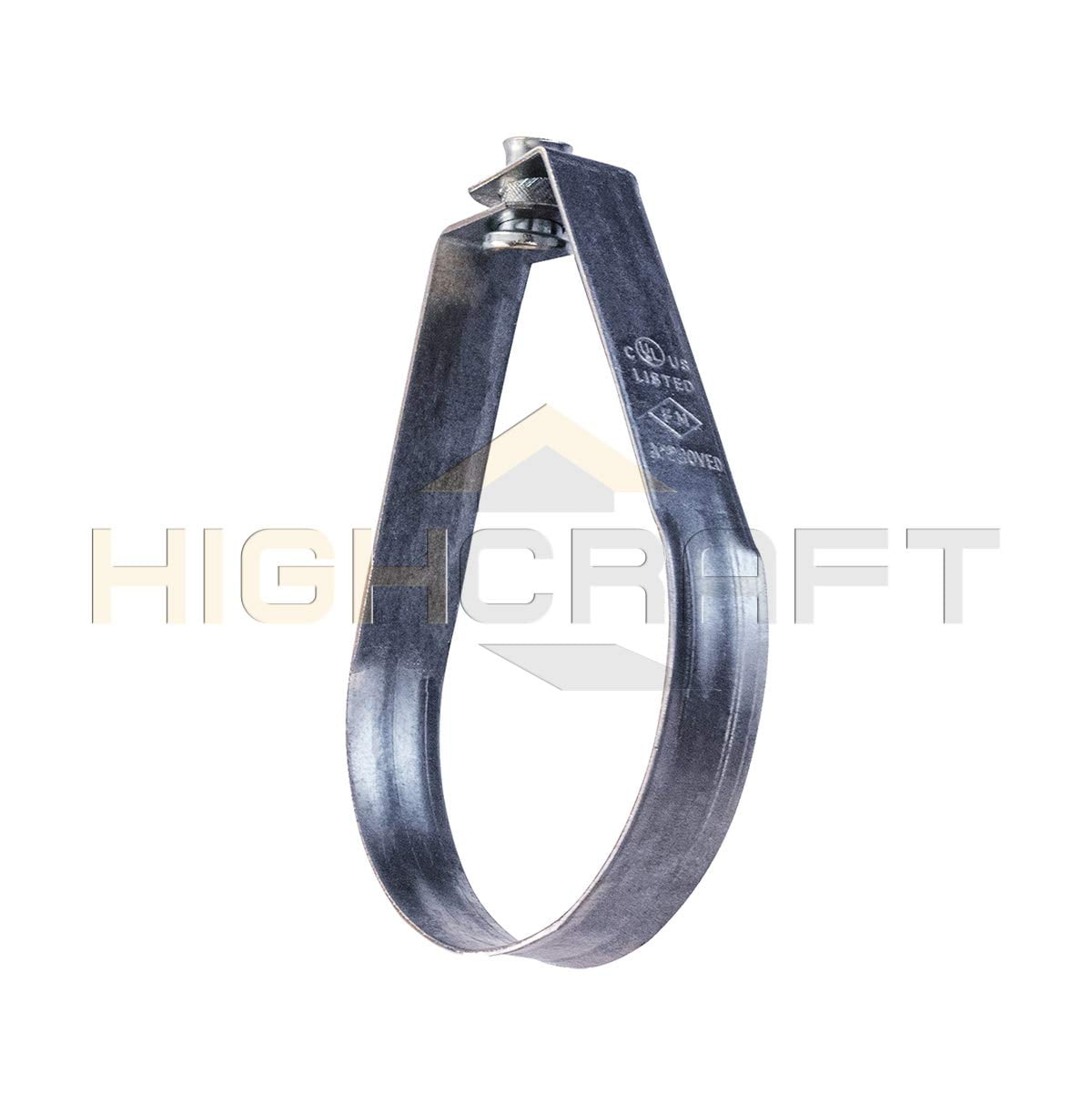 Highcraft 8" Swivel Loop Hanger for Vertical Pipe Support Steel (5-Pk)