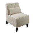 thumbnail image 2 of ACME Susanna Accent Chair & Pillow in Cream Linen, 2 of 2