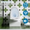 thumbnail image 3 of One Piece Elongated Toilet with Siphonic Side Press Single Flush,Soft Closing Seat,1.28 GPF,White, 3 of 8