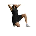 thumbnail image 5 of Two Piece Workout Outfits for Women, Sleeveless Mini Dress with Shorts Summer Athletic Tennis Dress Golf Outfit, 5 of 7