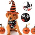 thumbnail image 3 of 2 Pack Bandana d'Halloween Compatible avec Chiens, Bavoirs triangle Foulard pour Animaux Compatible avec Chiens, 3 of 5