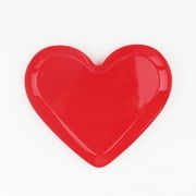 Way To Celebrate Valentine's Day Heart-Shaped Plate, Red
