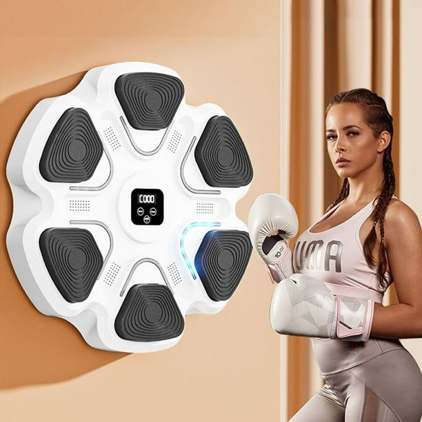 Machine Boxe Murale Interactive – Entraînement Musical, Réglable En Hauteur, Batterie Longue Durée, Pour Enfants/Adultes