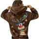 thumbnail image 1 of Sudaderas con capucha navideñas para mujer, sudaderas con capucha de manga larga a la moda con gráfico de alces bonitos, sudaderas informales Fridja FKASFK5426, 1 of 5