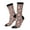 3 Black, variant on Foxes Pattern Sport Socks for Women and Men Crew Socks Sporty Calf Socks Casual Socks