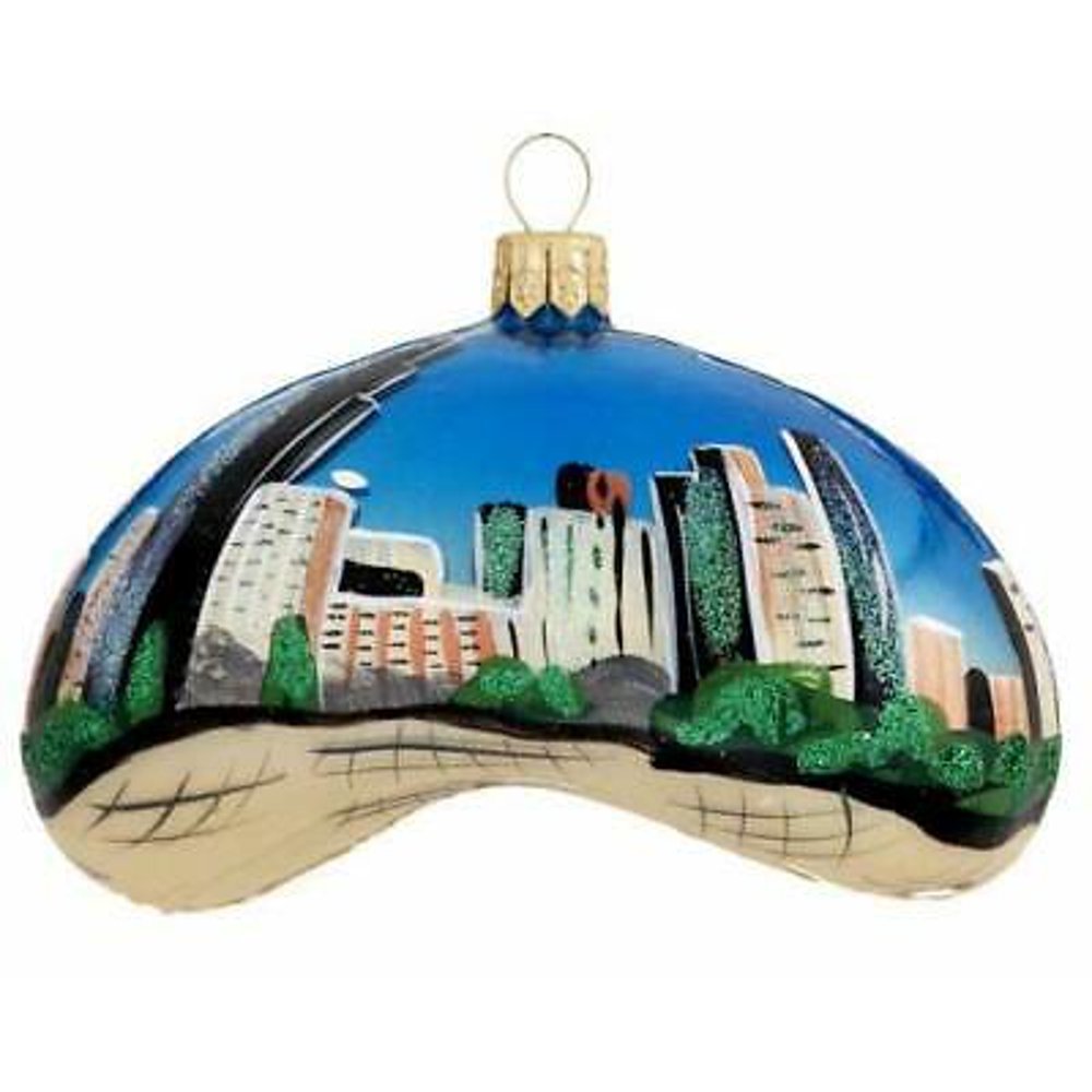 Chicago Bean Daytime Scene Christmas Ornament