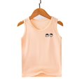 thumbnail image 1 of 2-11 años Camisetas de tirantes sin mangas estampadas para niños SOrange5-6 años, 1 of 2