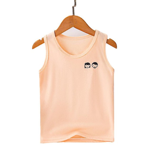 2-11 años Camisetas de tirantes sin mangas estampadas para niños SOrange5-6 años