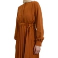 thumbnail image 4 of Milky Brown - Crew neck - Unlined - Modest Dress - Refka, 4 of 5