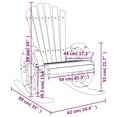 thumbnail image 4 of vidaXL Rocking Adirondack Chair Solid Wood Fir, 4 of 5