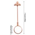 thumbnail image 4 of Soporte de anillo ajustable manos libres con clip de anillo Perchero universal de latón para joyería de mano, 16 mm, oro rosa Methold HA003789-04, 4 of 6